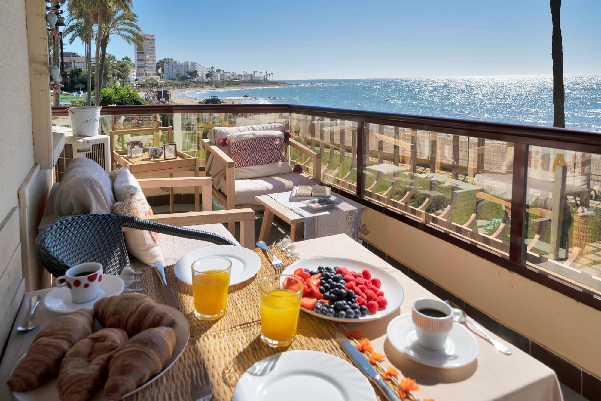 Casa Mar Apartamento Front Beach Con Wifi, Piscina, Padel Y Tenis - Lubina Del Sol Sitio de Calahonda Luaran gambar