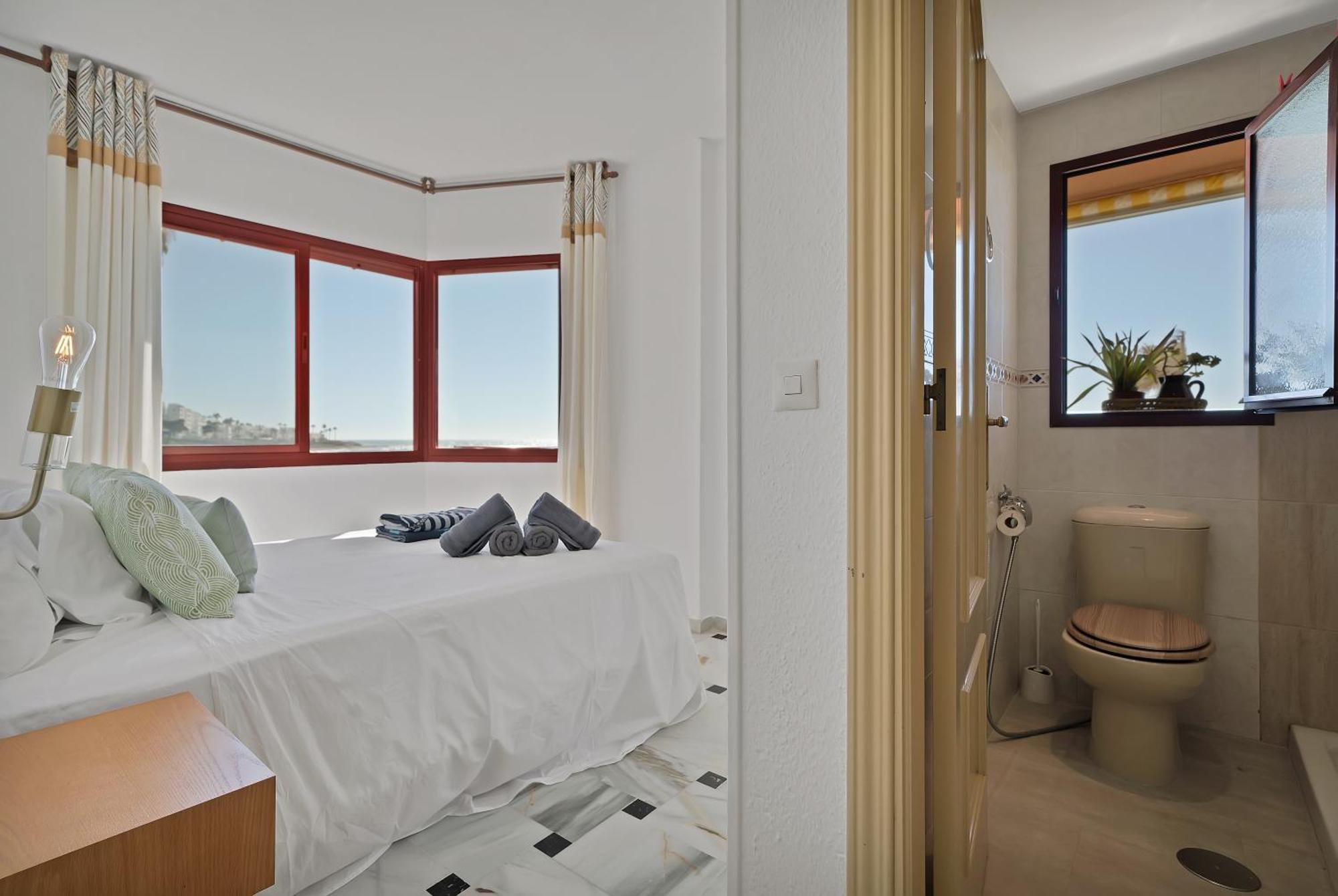 Casa Mar Apartamento Front Beach Con Wifi, Piscina, Padel Y Tenis - Lubina Del Sol Sitio de Calahonda Luaran gambar